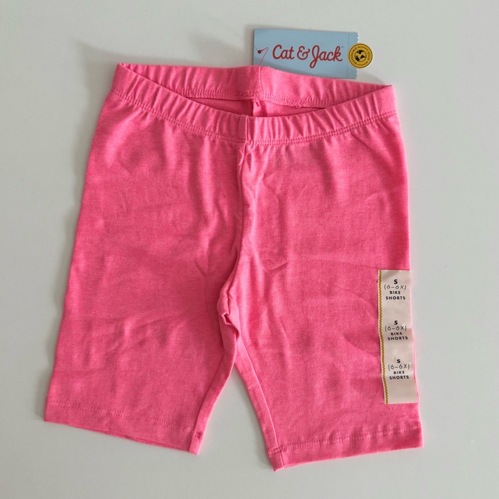 Cat & Jack Bright Pink bike Shorts
